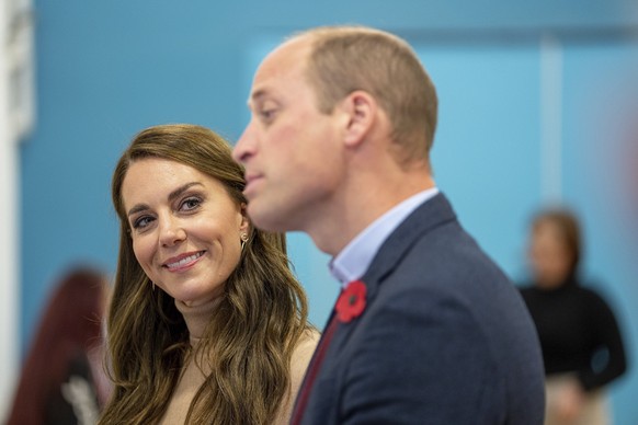 Britain&#039;s Prince William and Britain&#039;s Kate, Princess of Wales visit The Street, a community hub that hosts local organisations to grow and develop their services, in Scarborough, North York ...