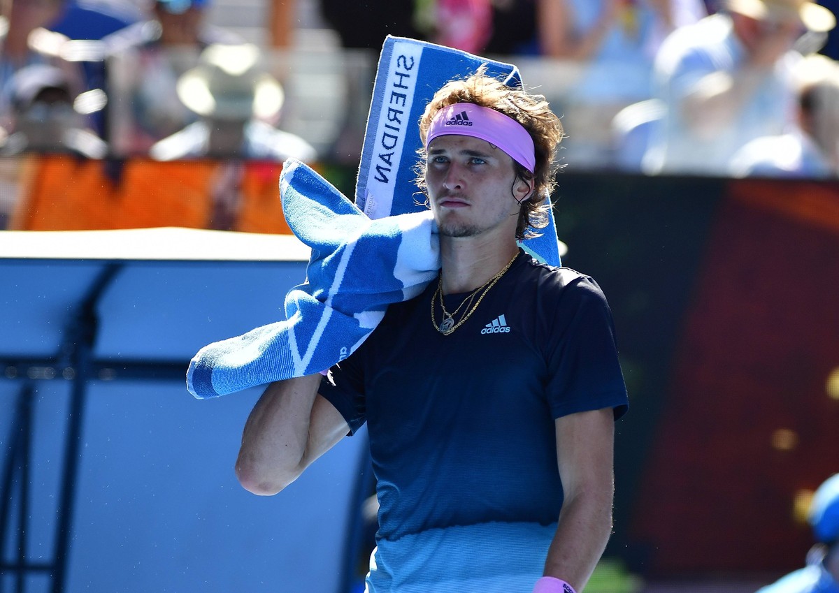Australian Open - Alexander Zverev - Allemagne TENNIS : Australian Open - Melbourne - 21/01/2019 chryslenecaillaud/panoramic PUBLICATIONxNOTxINxFRAxITAxBEL