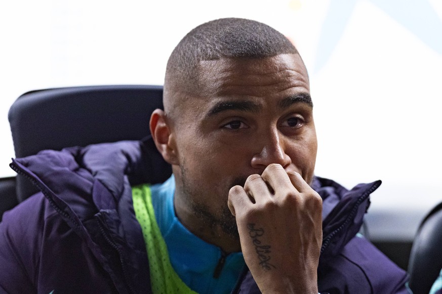 06.04.2019, xslx, Fussball Fussball La Liga, FC Barcelona Barca - Atletico Madrid emspor, v.l. Kevin Prince Boateng (FC Barcelona) (DFL/DFB REGULATIONS PROHIBIT ANY USE OF PHOTOGRAPHS as IMAGE SEQUENC ...