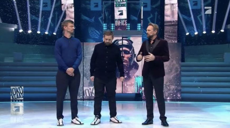 Joko und Klaas hatten bei "Joko &amp; Klaas gegen ProSieben on Ice" besonders rutschige Schuhe an.