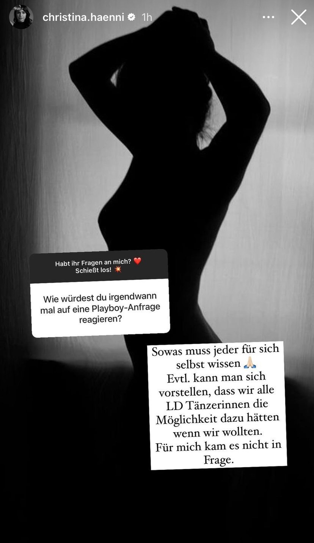 Das sagt Christina zu einer "Playboy"-Anfrage.