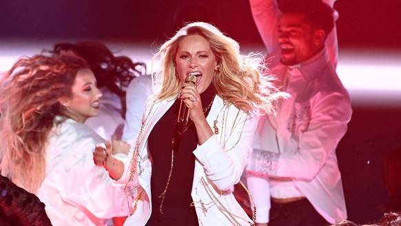 Helene Fischer in der ZDF-Unterhaltungsshow Wetten, dass.. live aus der Messehalle. N