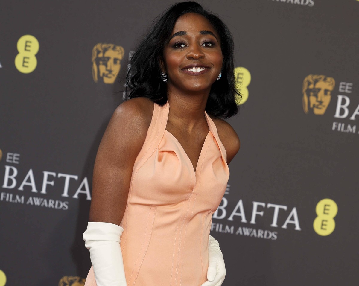 British Academy Film Awards 2024 at the Royal Festival Hall in Waterloo, London on 18 February 2024 Ayo Edebiri at the British Academy Film Awards 2024 at the Royal Festival Hall in Waterloo, London,  ...