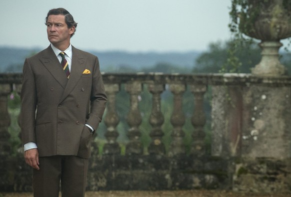 This image released by Netflix shows Dominic West as Prince Charles in a scene from &quot;The Crown.&quot; (Netflix via AP)