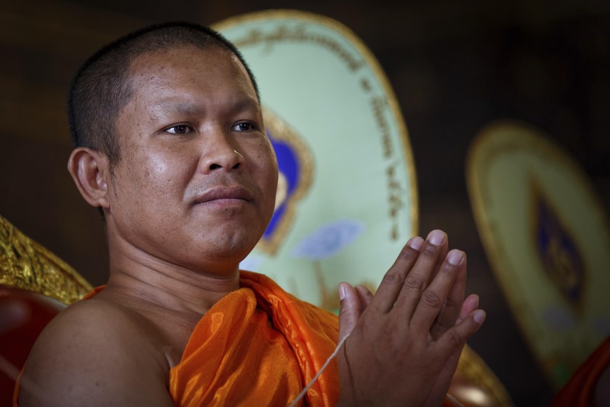 Ein Mönch in Thailand.