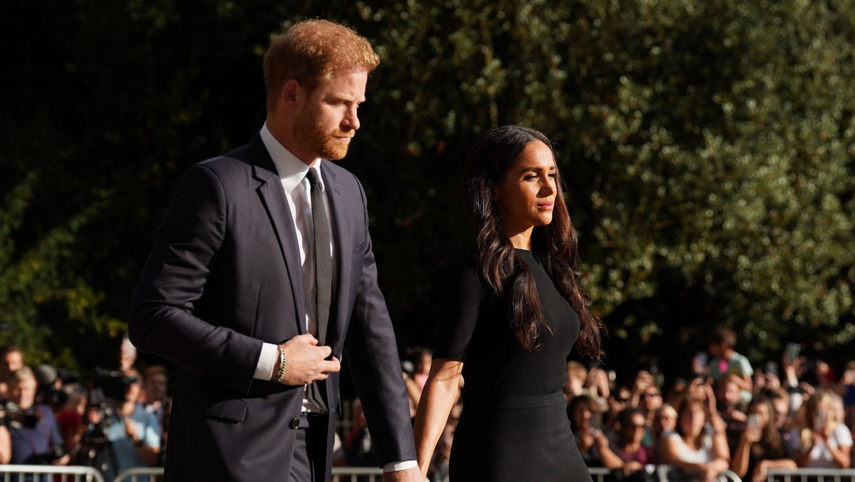 . 10/09/2022. Windsor, United Kingdom. William , Prince of Wales and Catherine, Princess of Wales , William and Kate Middleton together with Prince Harry and Meghan Markle , the Duke and Duchess of Su ...
