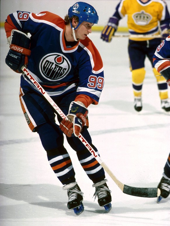 Wayne Gretzky im Jahr 1984 für die Edmonton Oilers