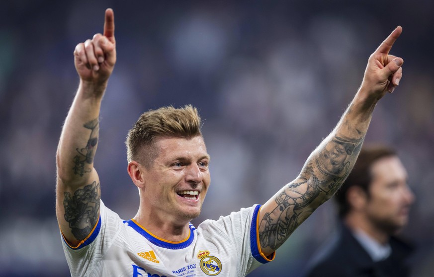 Toni Kroos Real FC Liverpool - Real Madrid Paris, Champions League, Finale, 28.05.2022, Fussball Saison 2021/22 Foto: Moritz M