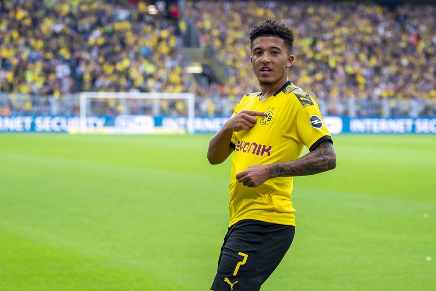 Jadon Sancho traf zum zwischenzeitlichen 2:1 für den BVB.