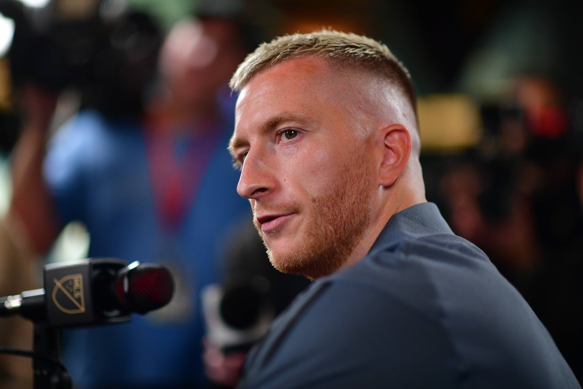 MLS, Fussball Herren, USA 2024 MLS Cup Media Day Dec 5, 2024 Carson, California, USA LA Galaxy midfielder Marco Reus 18 during media availabilities ahead of MLS Cup 2024 at Dignity Health Sports Park. ...