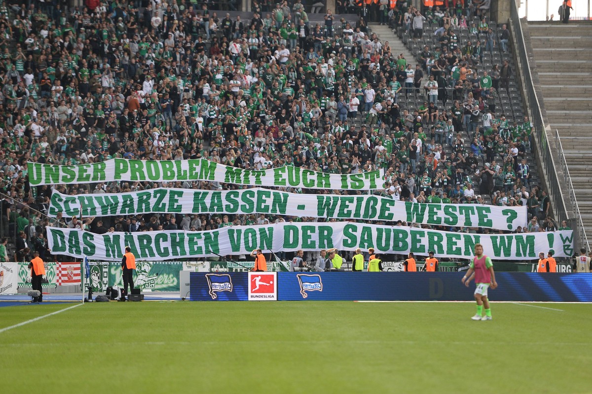 Die Werderfans sind bekannt für ihre klaren Aussagen und politischen Statements.