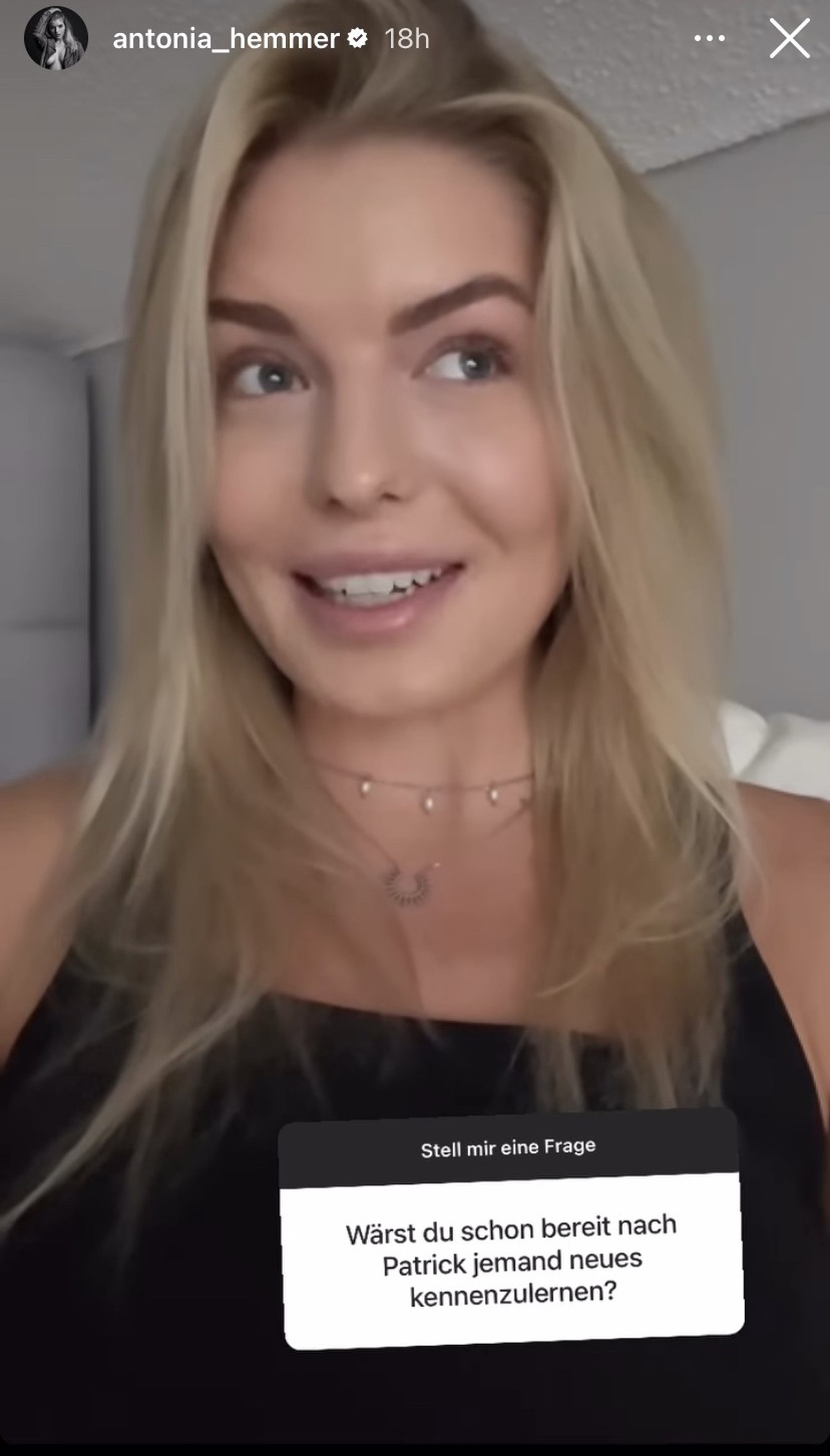 Das sagt Antonia zu einem potenziell neuen Partner in ihrem Leben.