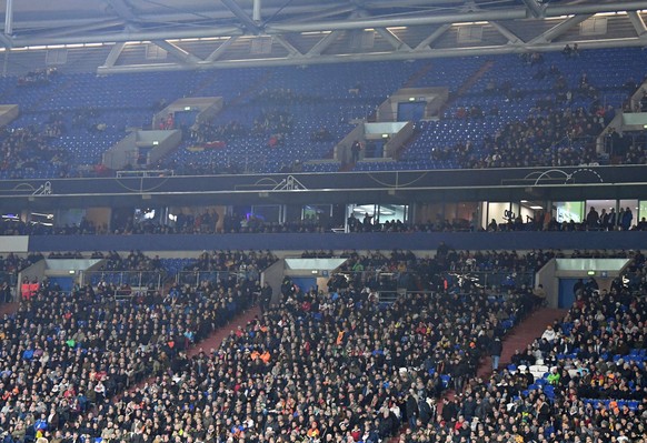 Arena auf Schalke: Am Montagabend so leer wie sehr selten.&nbsp;