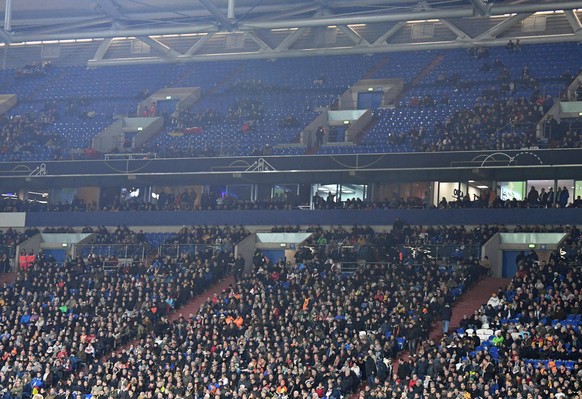 Arena auf Schalke: Am Montagabend so leer wie sehr selten.&nbsp;