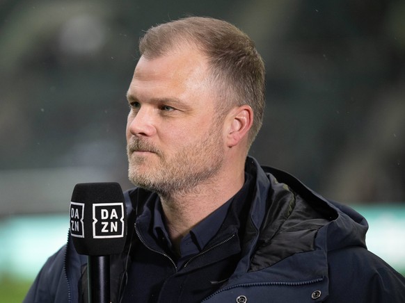 Fabian Wohlgemuth VfB Stuttgart, Sportdirektor im Interview bei DAZN. Borussia Moenchengladbach vs. VfB Stuttgart, Fussball, Bundesliga, 17. Spieltag, Saison 2023/2024, 14.01.2024 DFB/DFL Regulations  ...