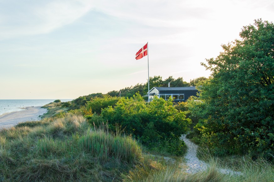 Idyllic view close to beach at the Baltic Sea