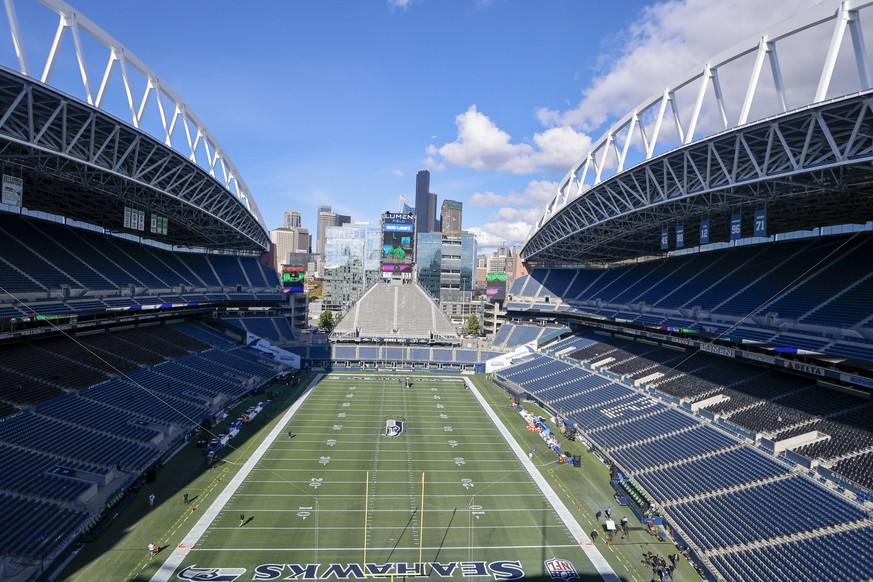 SEATTLE, WA - OCTOBER 07: Lumen stadium before a game between the Los Angeles Rams and the Seattle Seahawks on October 7, 2021, at Lumen Field in Seattle, WA. Photo by Jordon Kelly/Icon Sportswire NFL ...