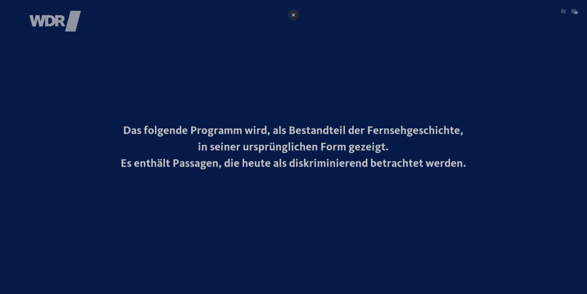 Diese Textkachel blendet der WDR vor einer Folge der "Otto Show" ein.