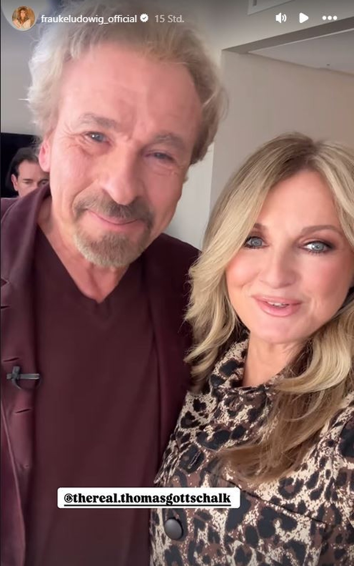 Thomas Gottschalk und Frauke Ludowig kennen sich schon seit Jahren.