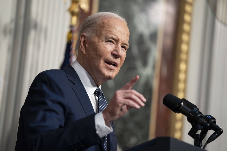President Biden Speaks at the White House on Lowering Healthcare Costs President Joe Biden speaks on lowering healthcare costs during an event in the Indian Treaty Room on the White House complex in W ...
