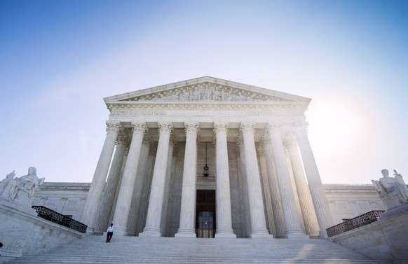 The Supreme Court is seen on the first day of their new term, in Washington, D.C. on October 1, 2018. The Court begins its new term today with eight justices instead of the usual nine as President Tru ...