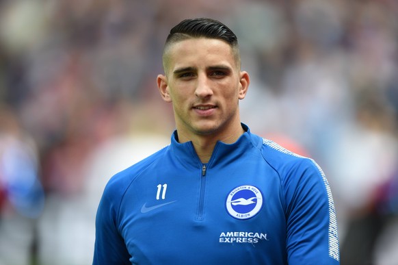 Crystal Palace v Brighton and Hove Albion Premier League Anthony Knockaert of Brighton and Hove Albion before the Premier League match at Selhurst Park, London PUBLICATIONxNOTxINxUK Copyright: xSimonx ...