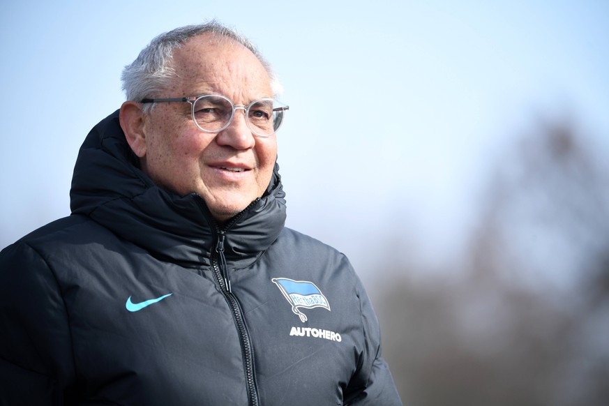 Sport Bilder des Tages Fussball, Herren, Saison 2021/2022, 1. Bundesliga, Hertha BSC, Training, Trainer Felix Magath Hertha BSC, 15.03. 2022, *** Football, men, season 2021 2022, 1 Bundesliga, Hertha  ...