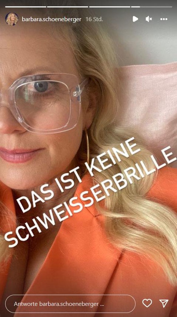 Barbara Schöneberger hat eine neue Brille.