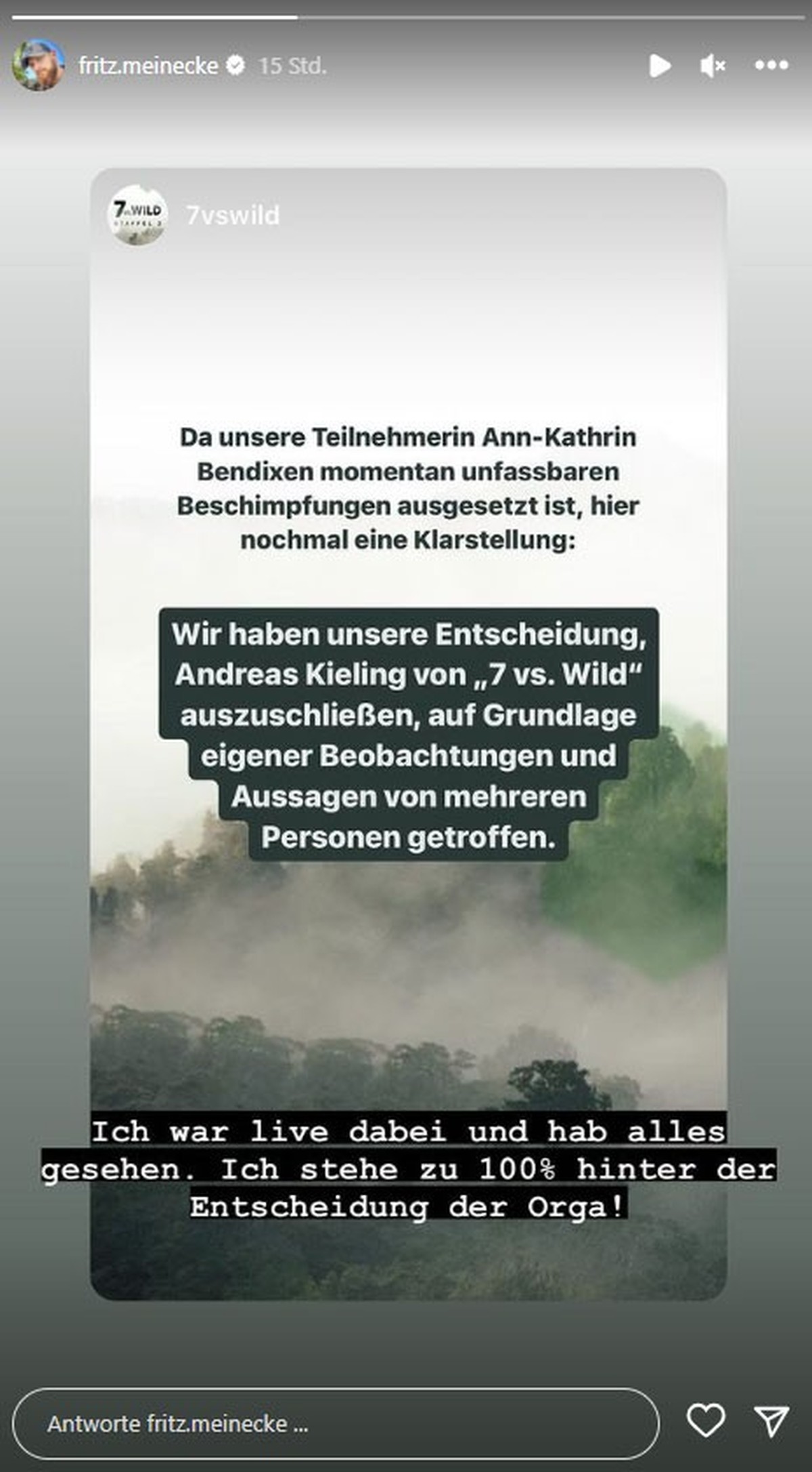 Meinecke findet deutliche Worte zum Eklat um Kieling.