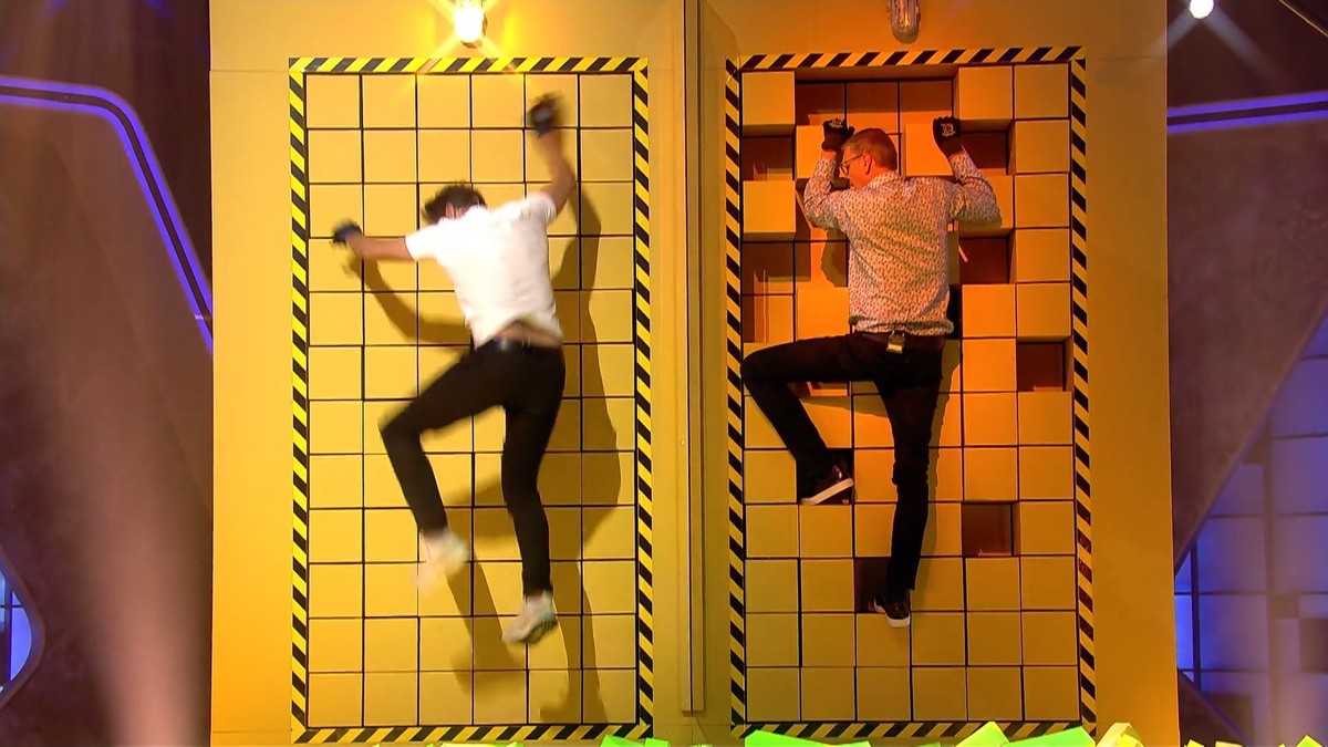 Mark Keller und Günther Jauch: Der Schauspieler konnte sich am Ende nicht mehr festhalten und verlor das Spiel.