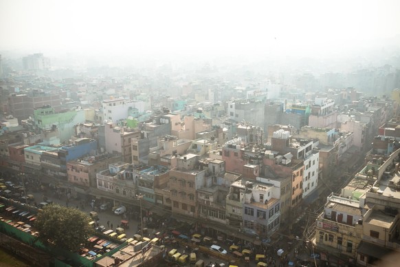 Der Smog in Neu-Delhi ist sehr gesundheitsgefährdend. 