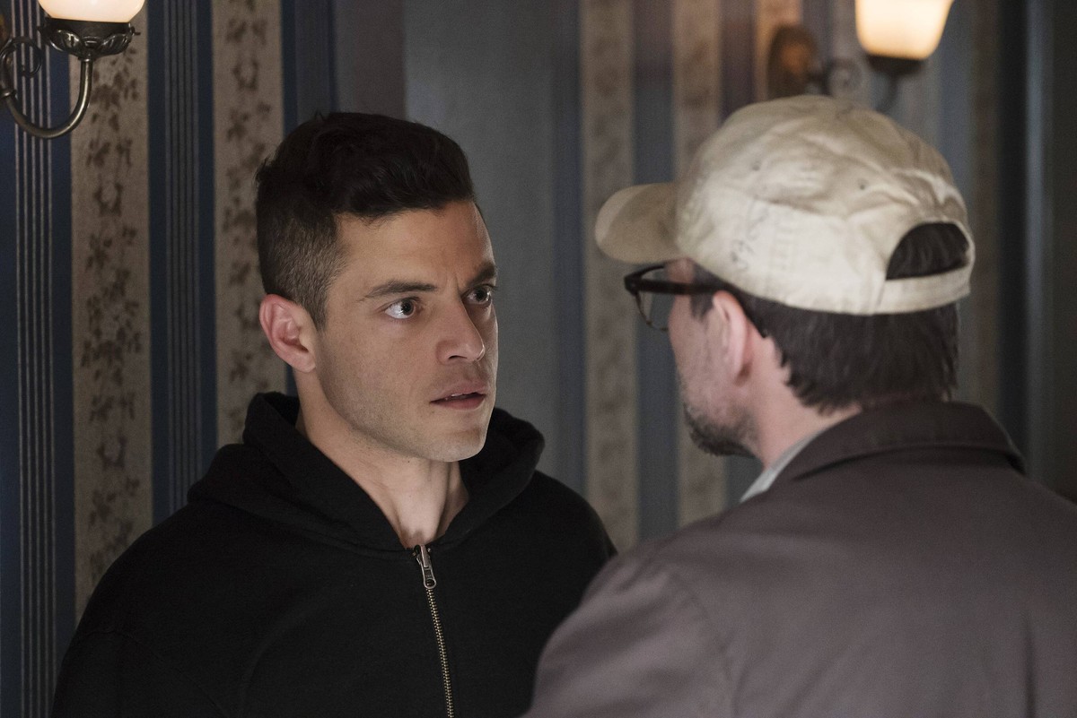Rami Malek und Christian Slater in "Mr. Robot".