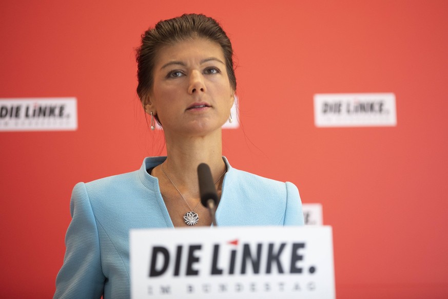 News Bilder des Tages Deutschland, Berlin, Bundestag, Fraktion die LINKE., Statement von Sahra Wagenknecht, 24.09.2019 Germany, Berlin, Bundestag, LEFT Group , Statement by Sahra Wagenknecht, 24 09 20 ...