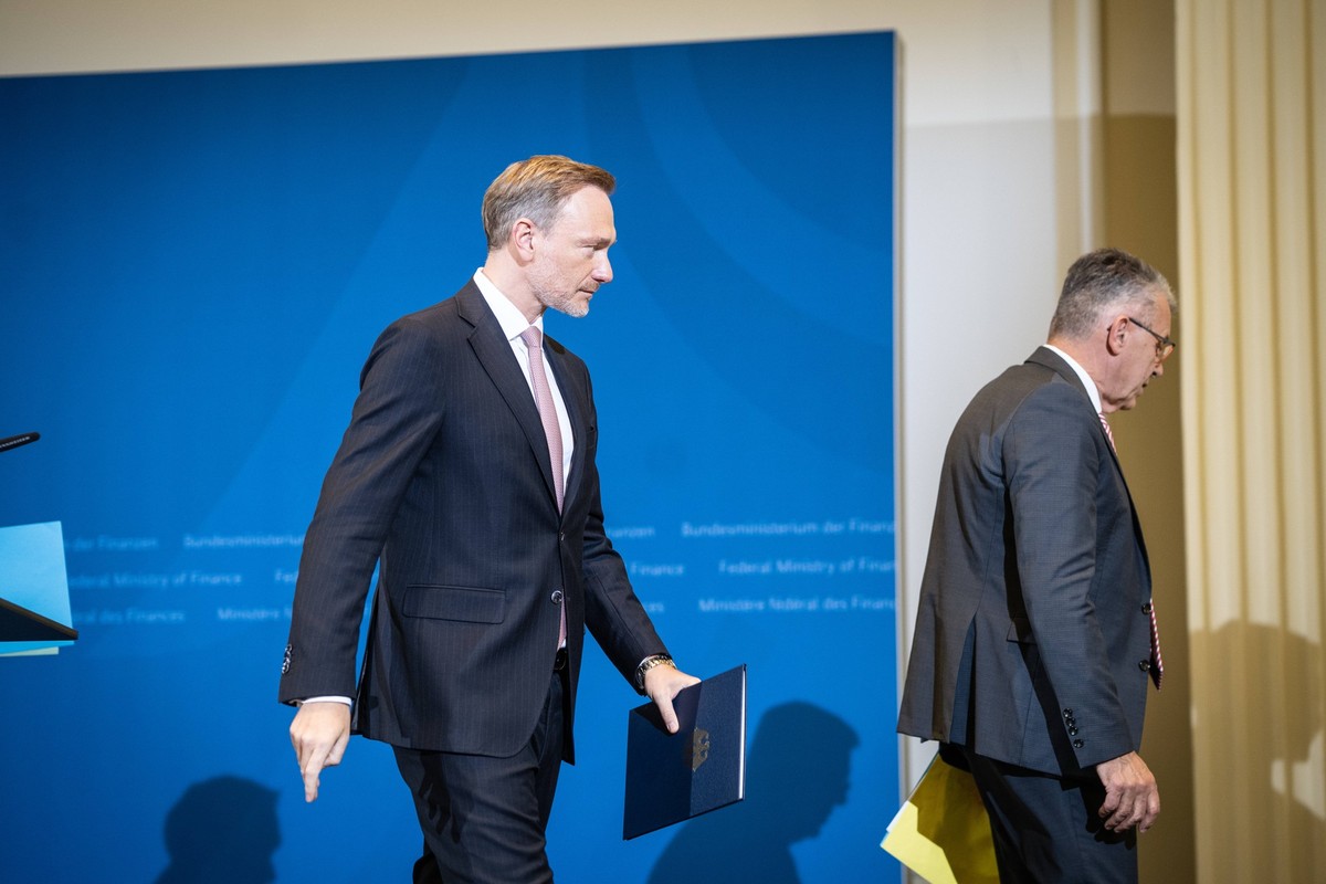 Bundesfinanzminister Christian Lindner, Pressekonferenz zur 165. Sitzung Arbeitskreis Steuersch