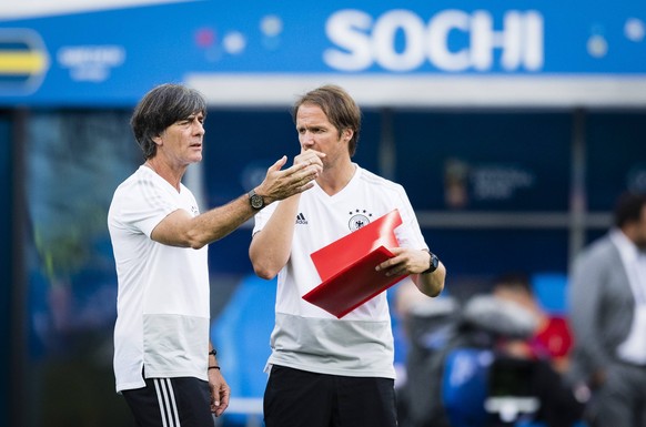 Löw und Co-Trainer Thomas Schneider