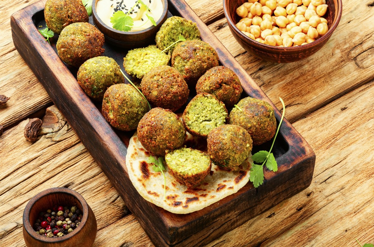 Delicious falafel balls