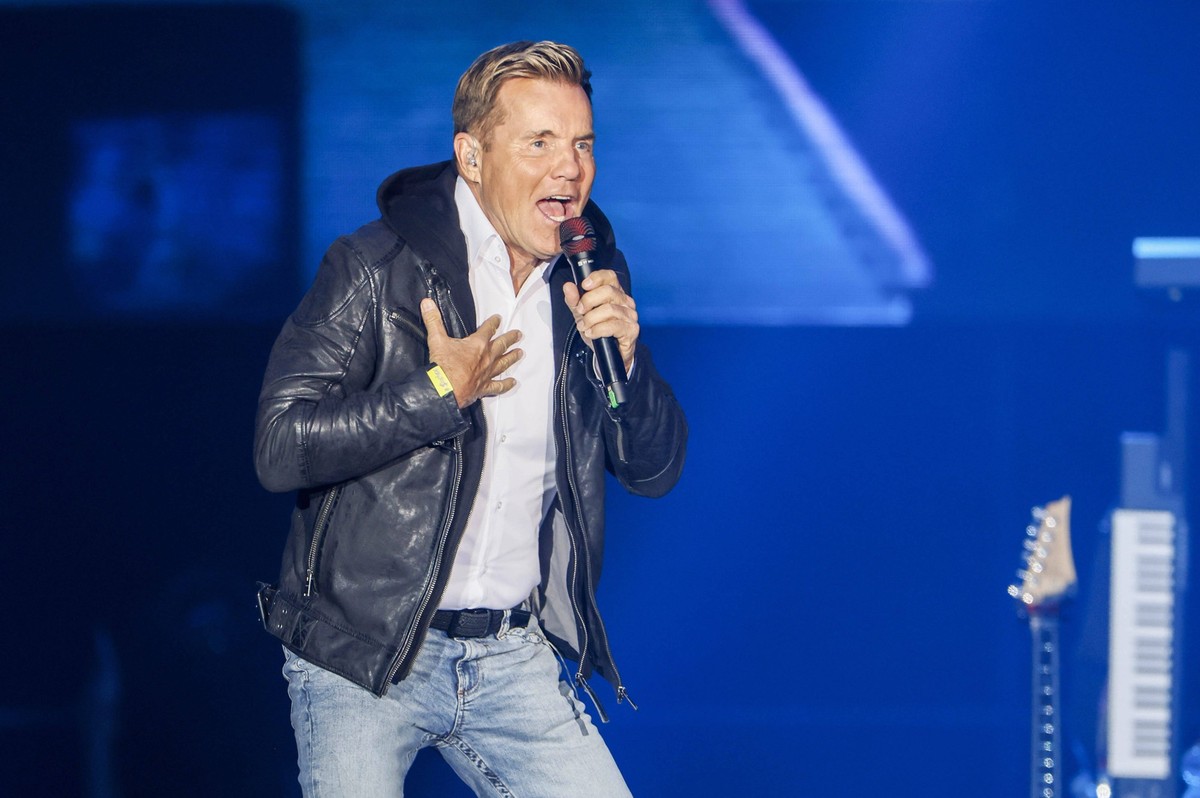 Dieter Bohlen live bei einem Konzert seiner Live 2023 - Das größte Comeback aller Zeiten -Tour in der Messehalle. Erfurt, 30.04.2023 *** Dieter Bohlen live at a concert of his Live 2023 The greatest c ...
