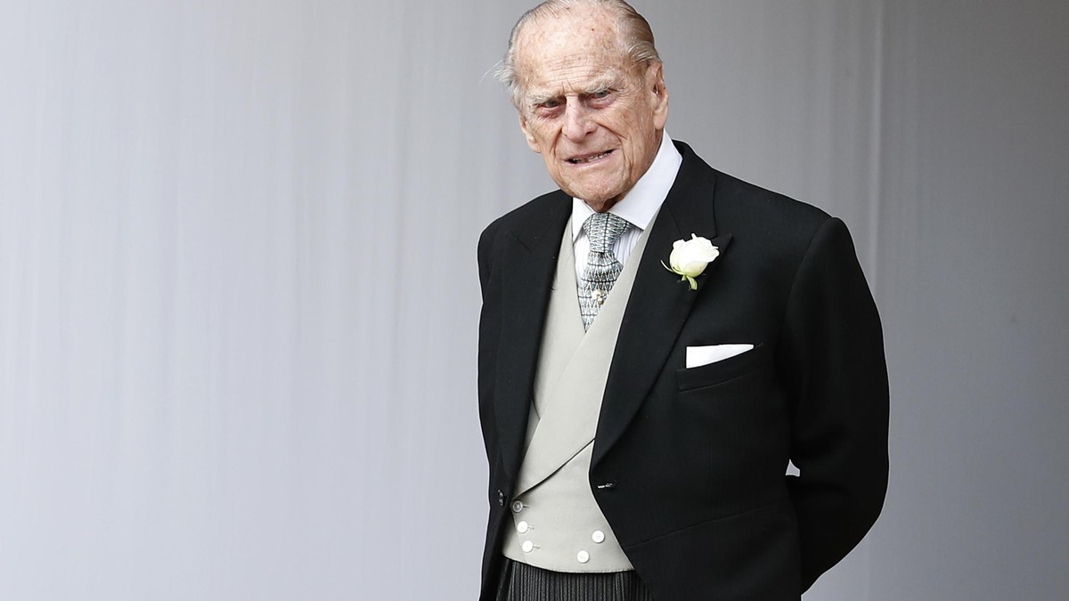 WINDSOR, ENGLAND - OCTOBER 12: Prince Philip, Duke of Edinburgh attends the wedding of Princess Eugenie of York to Jack Brooksbank at St. George's Chapel on October 12, 2018 in Windsor, England. ...