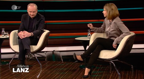 Ferdinand von Schirach (links) und Helene Bubrowski (rechts) waren sich bei "Markus Lanz" nicht einig.