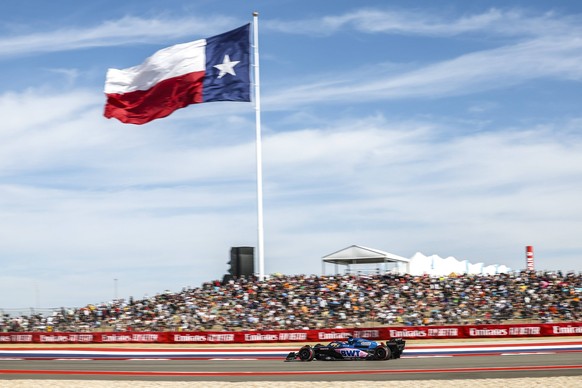 14 ALONSO Fernando spa, Alpine F1 Team A522, action during the Formula 1 Aramco United States Grand Prix 2022, 19th round of the 2022 FIA Formula One World Championship, WM, Weltmeisterschaft from Oct ...