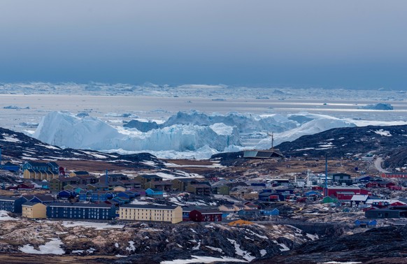 Icebergs near Ilulissat, Greenland. Climate change is having a profound effect in Greenland with glaciers and the Greenland ice cap retreating. (Photo by Ulrik Pedersen/NurPhoto)