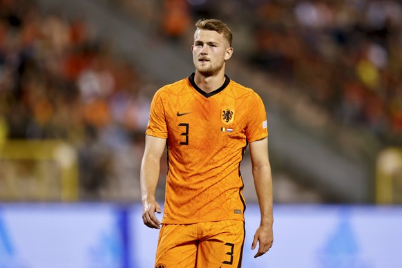 BRUSSELS - Matthijs de Ligt of Holland during the UEFA Nations League match between Belgium and the Netherlands at the King Baudouin Stadium on June 3, 2022 in Brussels, Belgium. ANP MAURICE VAN STEEN ...