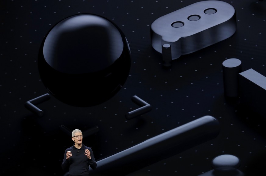 Apple CEO Tim Cook speaks during an announcement of new products at the Apple Worldwide Developers Conference Monday, June 4, 2018, in San Jose, Calif. (AP Photo/Marcio Jose Sanchez)