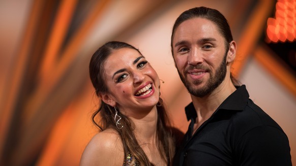 COLOGNE, GERMANY - JUNE 02: Gil Ofarim and Ekaterina Leonova stay together after the semi final of the tenth season of the television competition &#039;Let&#039;s Dance&#039; on June 2, 2017 in Cologn ...
