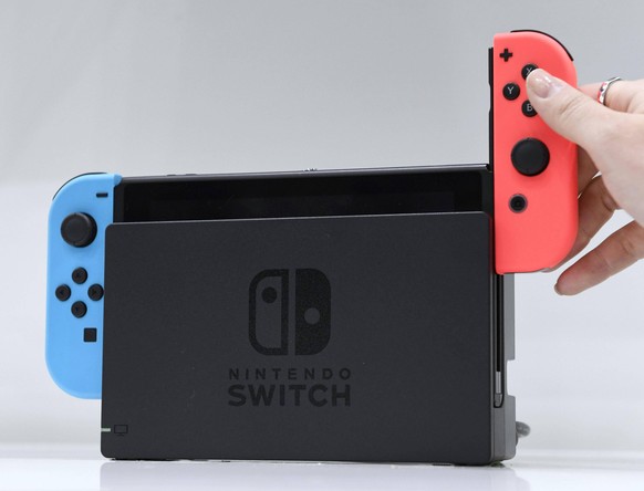 Nintendo Switch File photo taken in January 2017 shows a Nintendo Co. Switch game console. Authorities in China s Guangdong Province said April 18, 2019, that they have given approval for Chinese tech ...