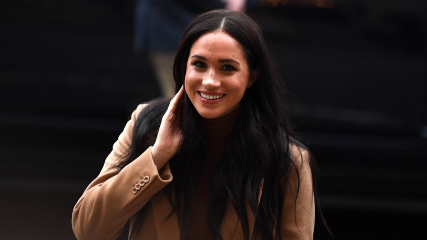 . 07/01/2020. London, United Kingdom. Prince Harry and Meghan Markle, the Duke and Duchess of Sussex, at Canada House in London after returning from their six week break from Royal duties. PUBLICATION ...