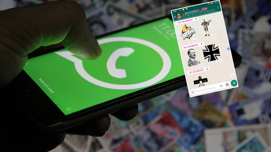 Was WhatsApp dazu sagt, dass Rechtsextreme sich verbotene Nazi-Sticker schicken