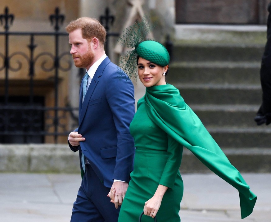 Commonwealth Day 2020 The Duke and Duchess of Sussex arriving at the Commonwealth Day Service, Westminster Abbey, London. Picture credit should read: Doug Peters/EMPICS PUBLICATIONxINxGERxSUIxAUTxONLY ...