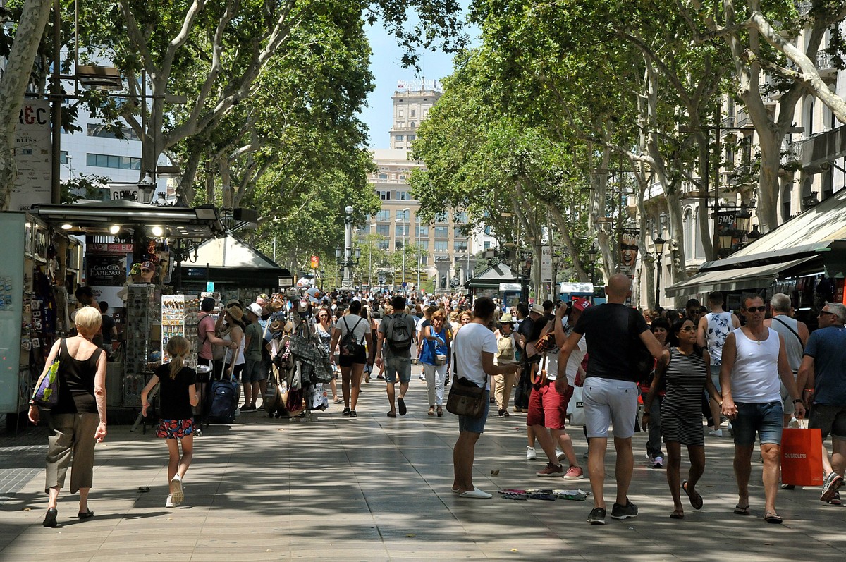 Gehört zu jedem Standard-Programm in Barcelona: La Rambla. Besser meiden.