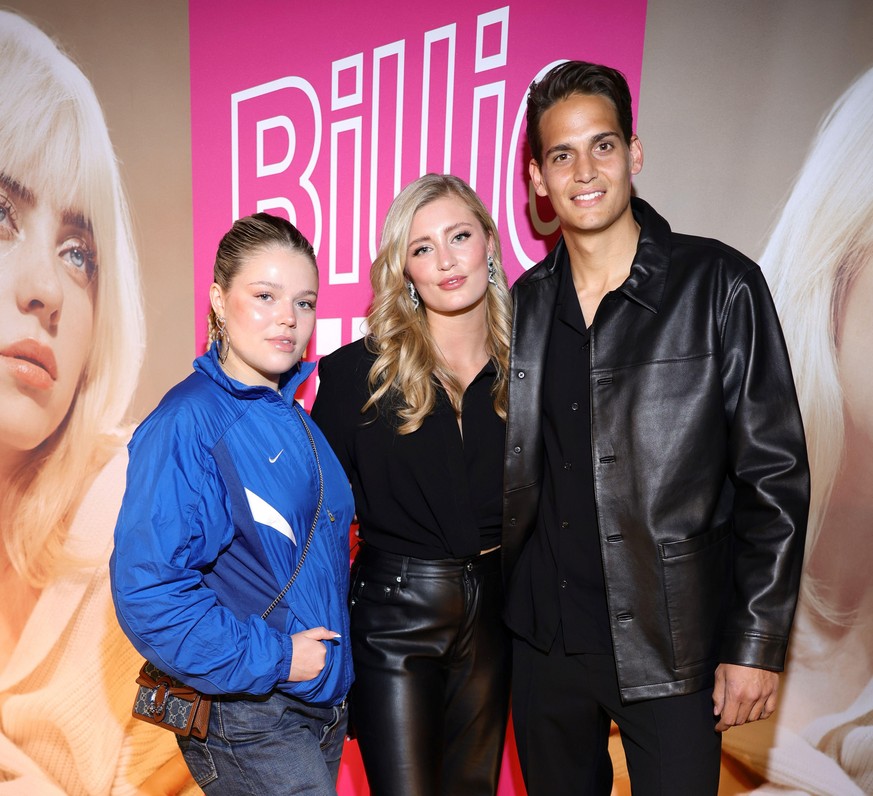 BONN, GERMANY - JUNE 01: Faye Montana, Luna Schweiger and Kevin Prinz von Anhalt attending Telekom Electronic Beats with Billie Eilish at Telekom Forum on June 01, 2022 in Bonn, Germany. (Photo by And ...